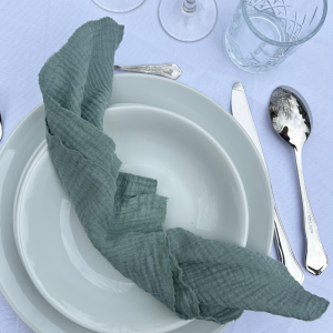 Serviette vert sauge