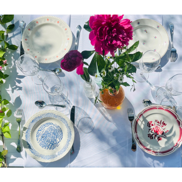 Assiette Vintage et dépareillée – Image 2